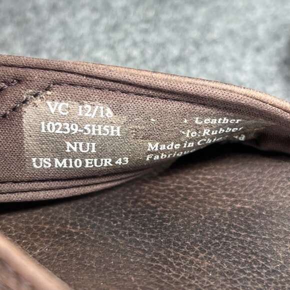 OluKai NUI Flip Flops Men's Size 10 Brown Leather Outdoor Beach Thong Sandals - Picture 11 of 11